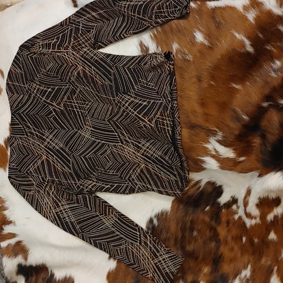 Script Sparkle Blouse Sz Med - Picture 3 of 3